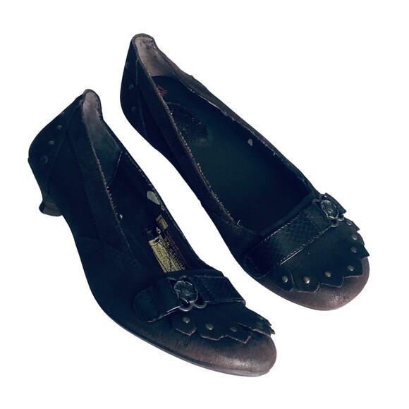 London Underground Steampunk Retro Kitten Heel Women's 7.5 Vintage Style - Picture 1 of 9